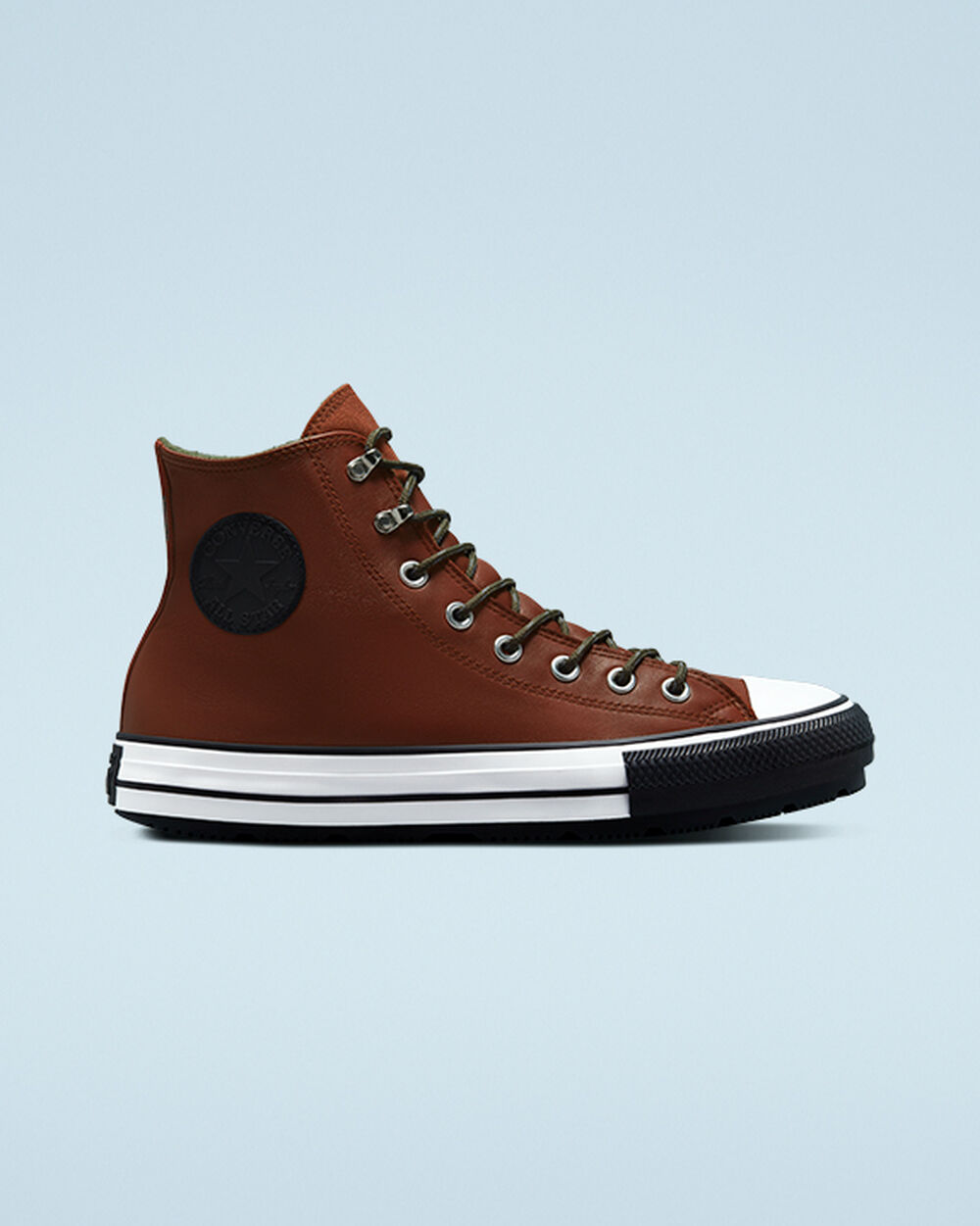 Botas de Invierno Converse Chuck Taylor All Star Mujer Marrones Blancas Negras | Chile-059236