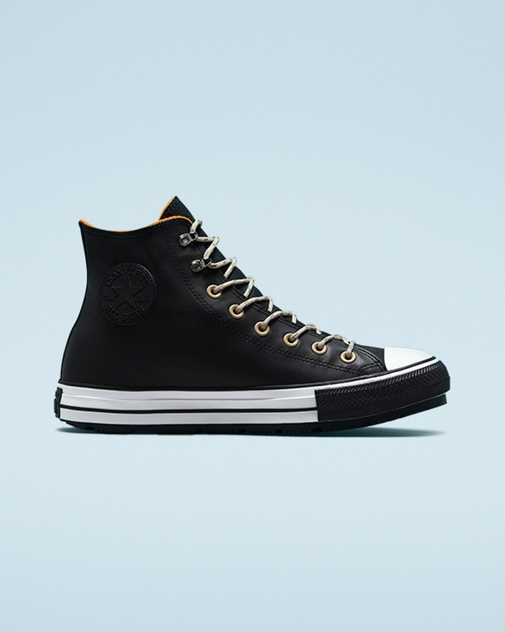 Botas de Invierno Converse Chuck Taylor All Star Hombre Negras Blancas Negras | Chile-581326