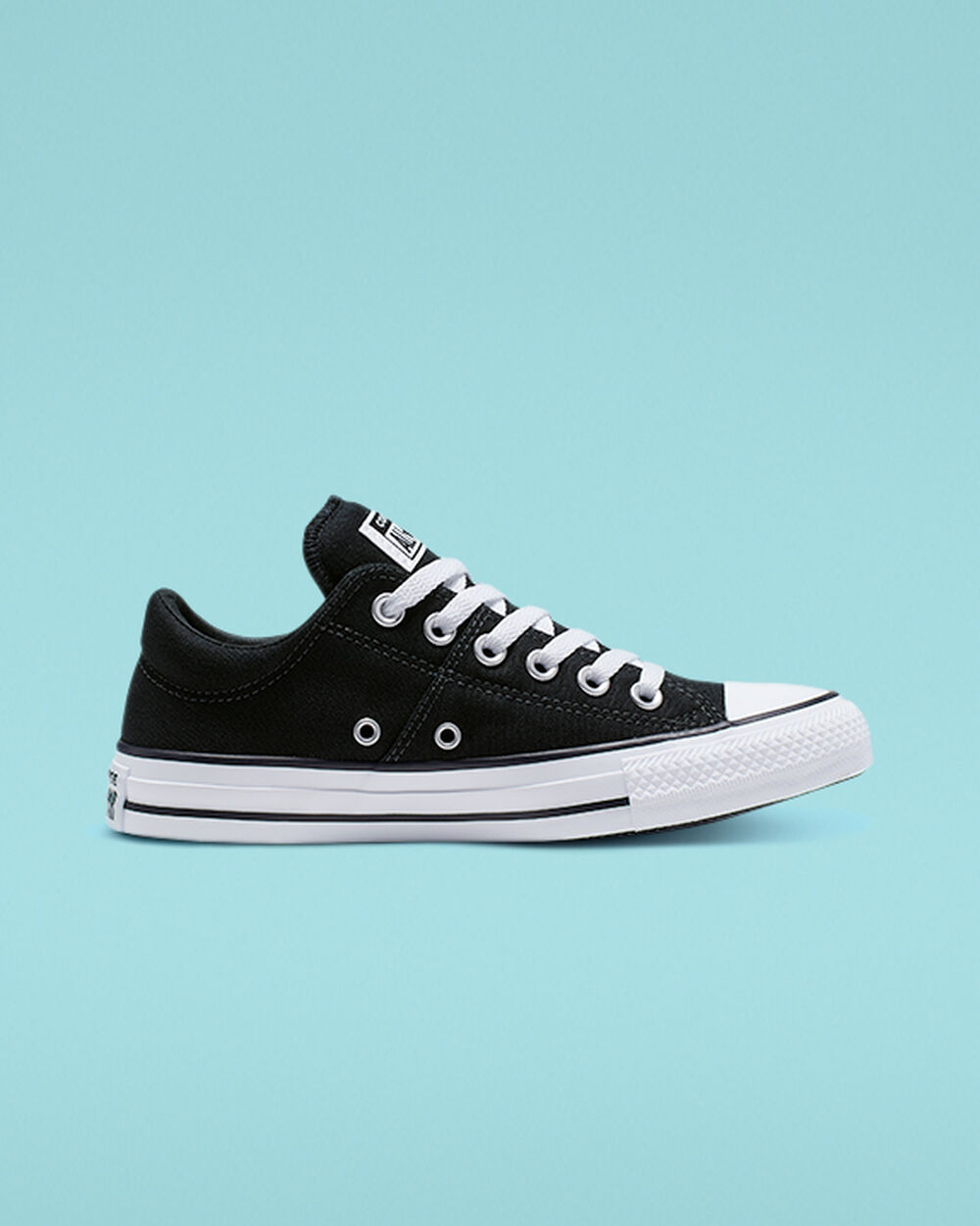 Zapatillas Converse Chuck Taylor All Star Madison Mujer Negras Blancas Negras | Chile-38196