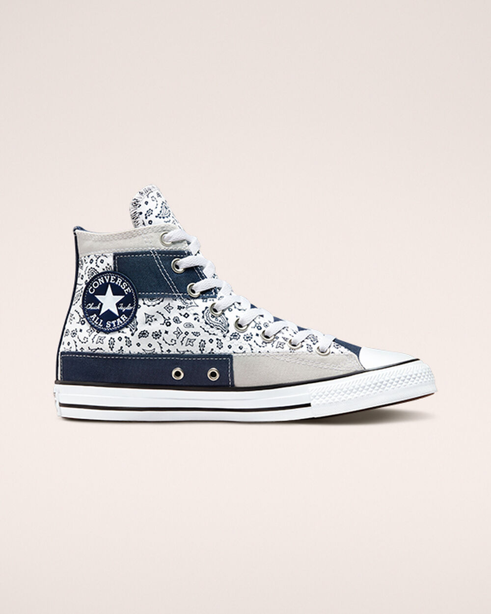 Zapatillas Converse Chuck Taylor All Star Mujer Azul Marino Blancas | Chile-597316