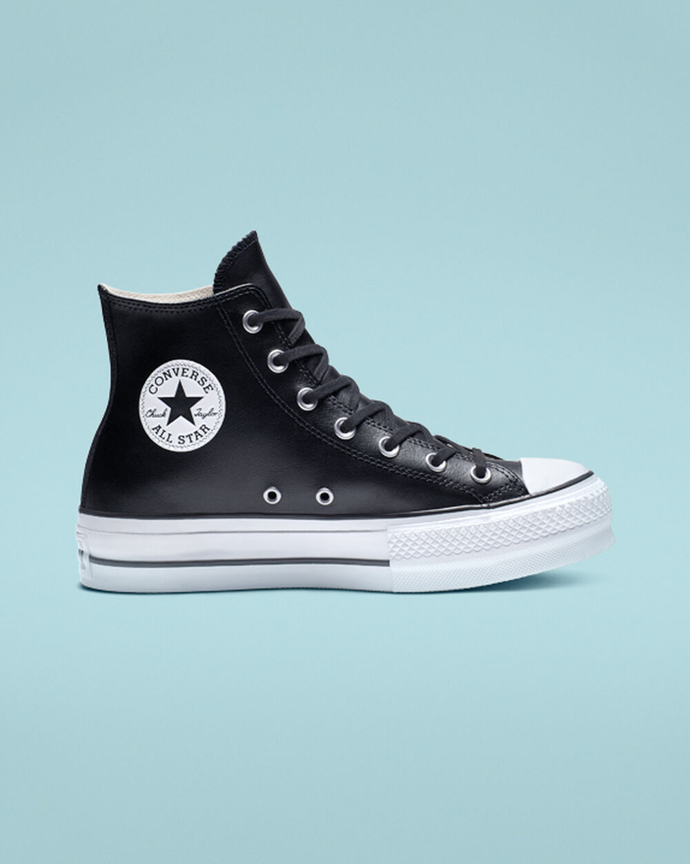 Zapatillas Converse Chuck Taylor All Star Mujer Negras Blancas | Chile-706156