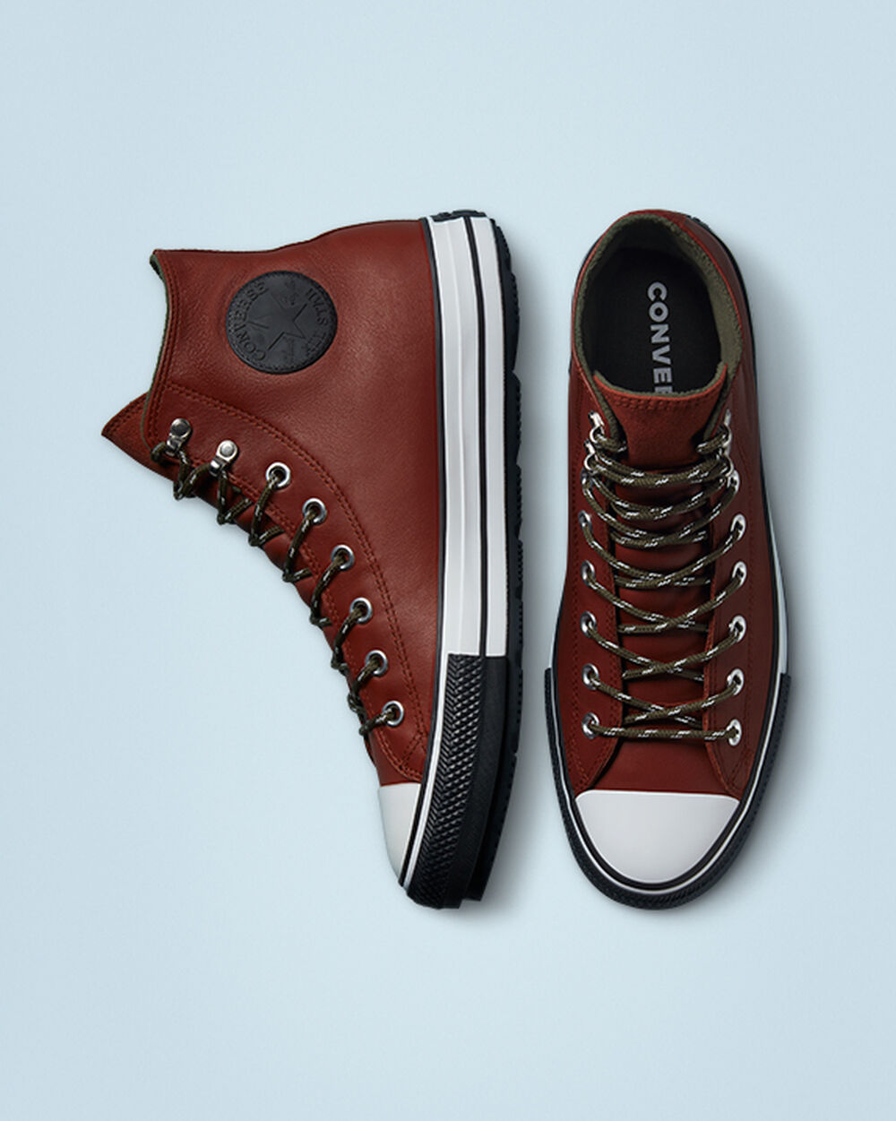 Botas Montaña Converse Chuck Taylor All Star Hombre Marrones Blancas Negras | Chile-325146