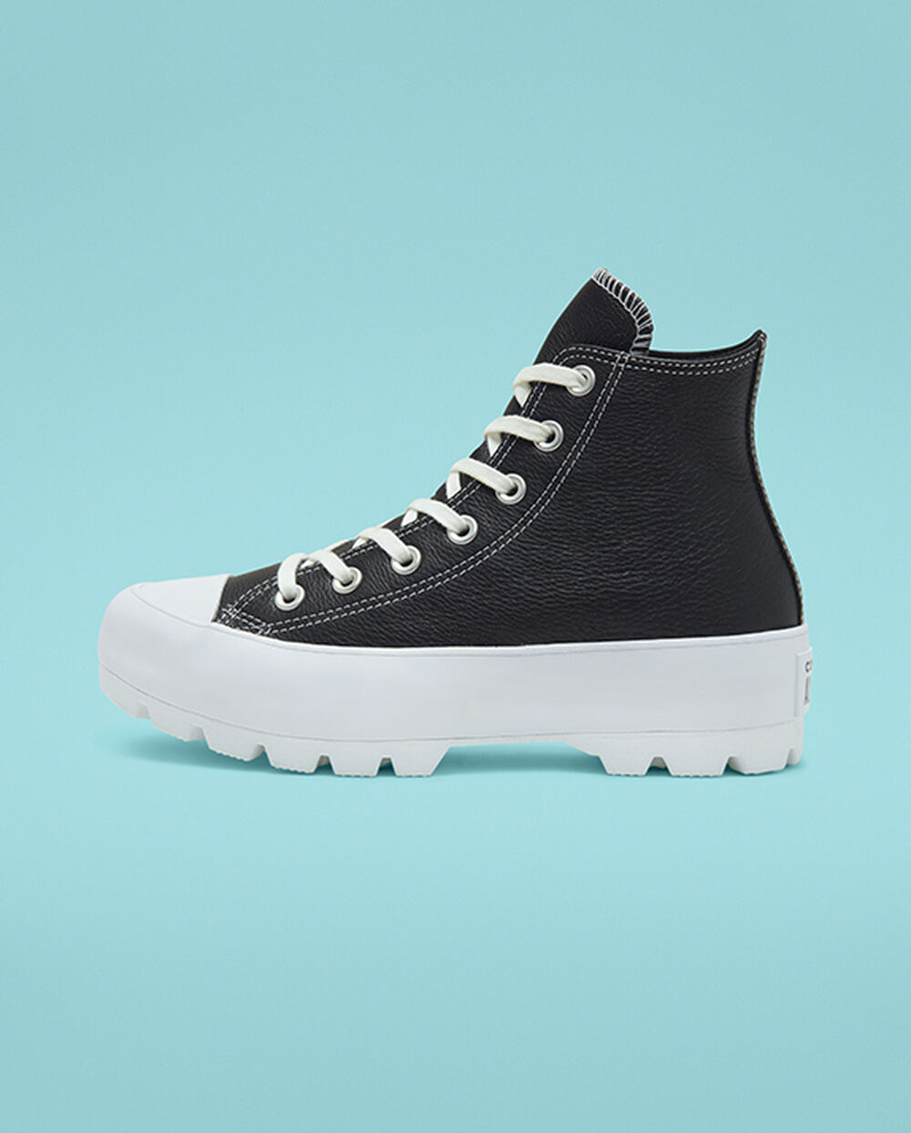 Botas de Invierno Converse Chuck Taylor All Star Mujer Negras Blancas | Chile-107456