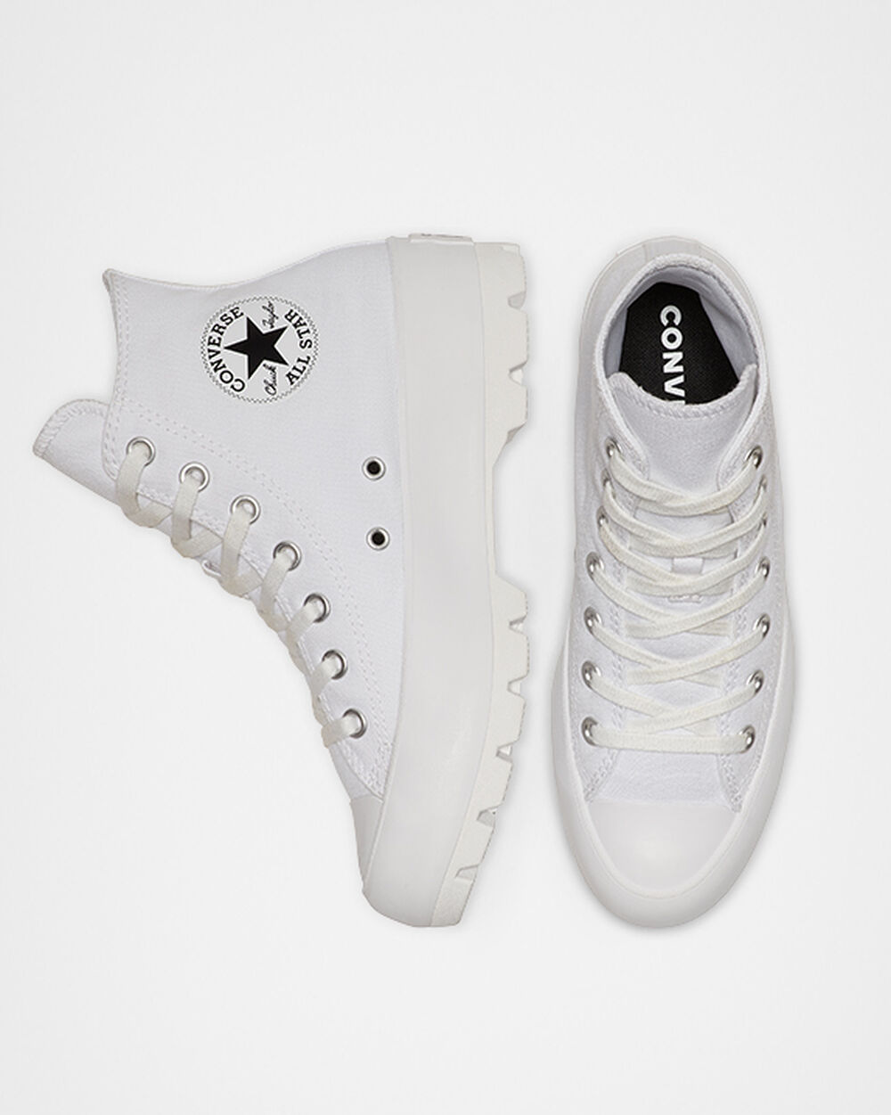 Botas de Invierno Converse Chuck Taylor All Star Lugged Mujer Blancas Negras Blancas | Chile-3716