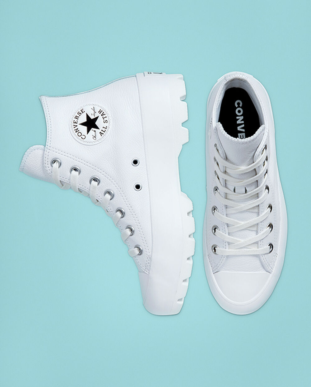 Botas de Invierno Converse Chuck Taylor All Star Mujer Blancas Negras Blancas | Chile-691856