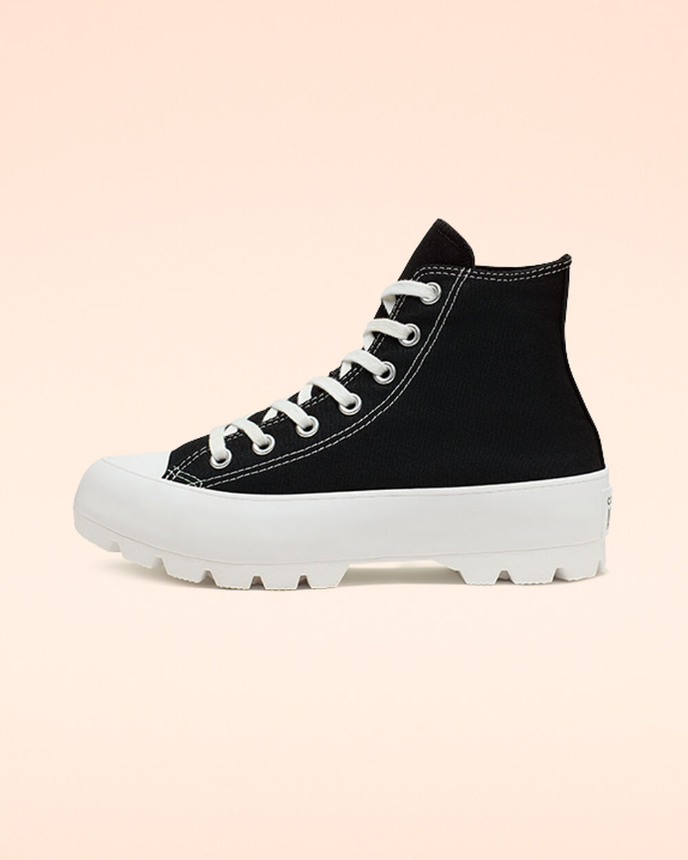 Botas de Invierno Converse Chuck Taylor All Star Lugged Mujer Negras Blancas Negras | Chile-76596