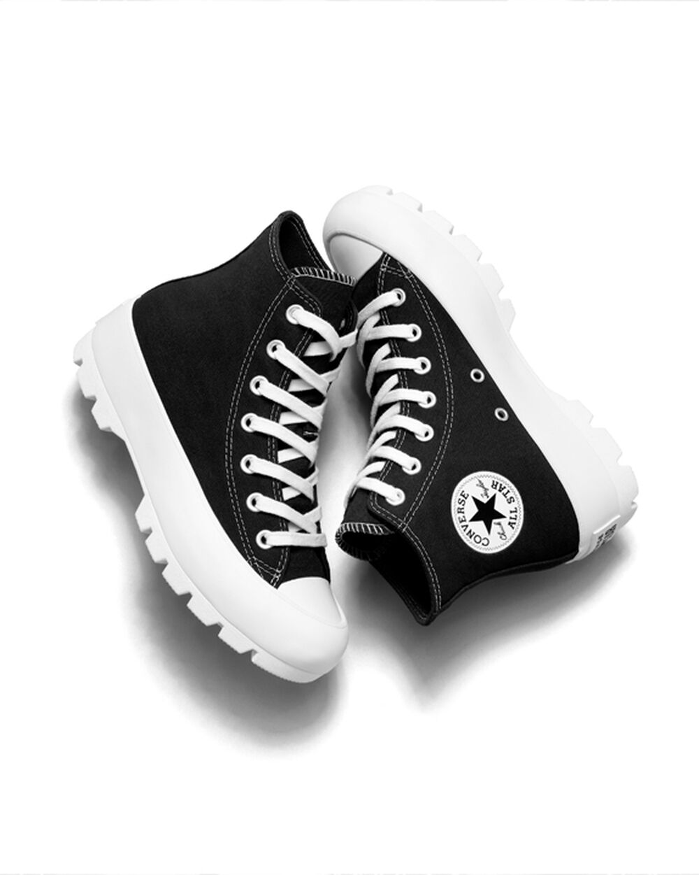 Botas de Invierno Converse Chuck Taylor All Star Lugged Mujer Negras Blancas Negras | Chile-76596