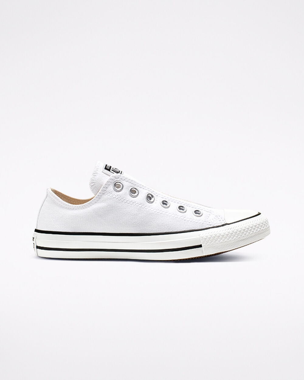 Slip On Converse Chuck Taylor All Star Hombre Blancas Negras Blancas | Chile-63296