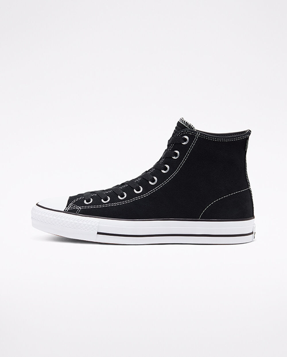 Zapatillas Converse CONS Chuck Taylor All Star Pro Hombre Negras Blancas | Chile-5916