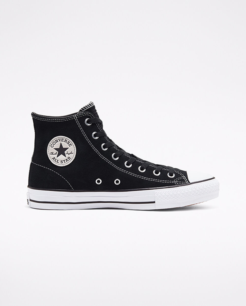 Zapatillas Converse CONS Chuck Taylor All Star Pro Hombre Negras Blancas | Chile-5916