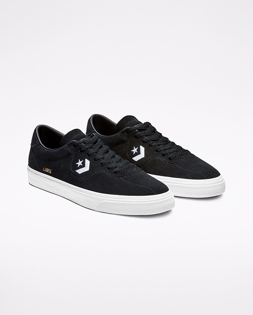 Zapatillas Converse CONS Louie Lopez Pro Hombre Negras Blancas | Chile-85196