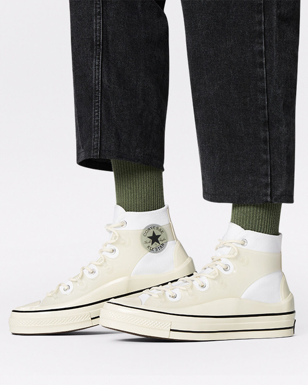 Zapatillas Converse Chuck 70 Hombre Blancas Negras | Chile-415096