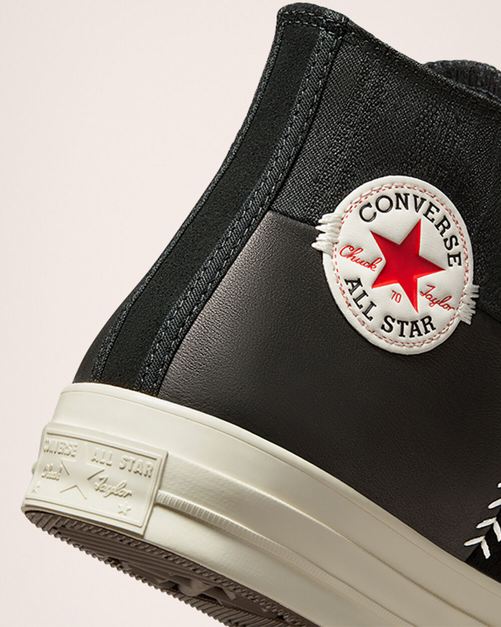 Zapatillas Converse Chuck 70 Hombre Negras Blancas Rojas | Chile-147296