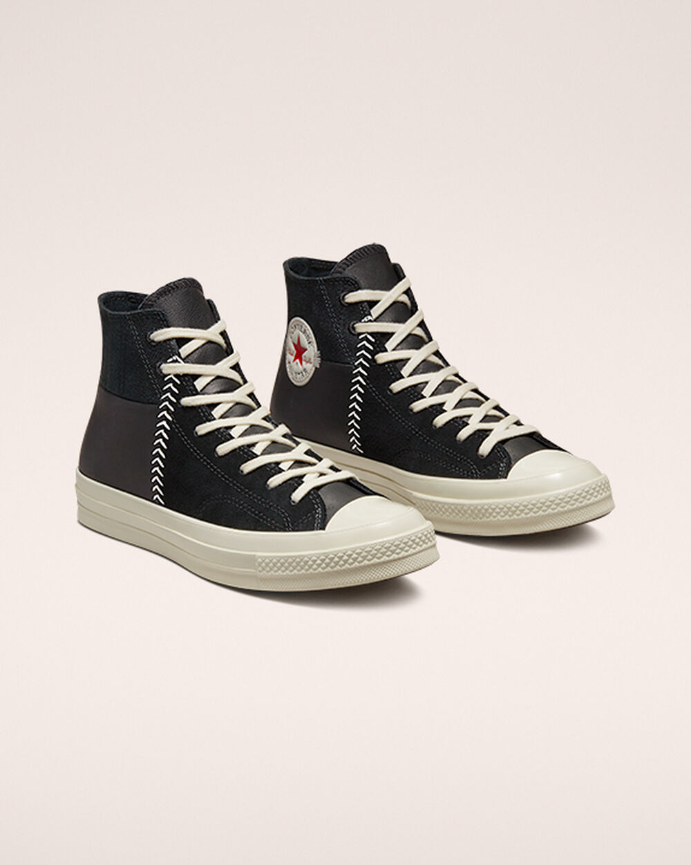 Zapatillas Converse Chuck 70 Hombre Negras Blancas Rojas | Chile-147296