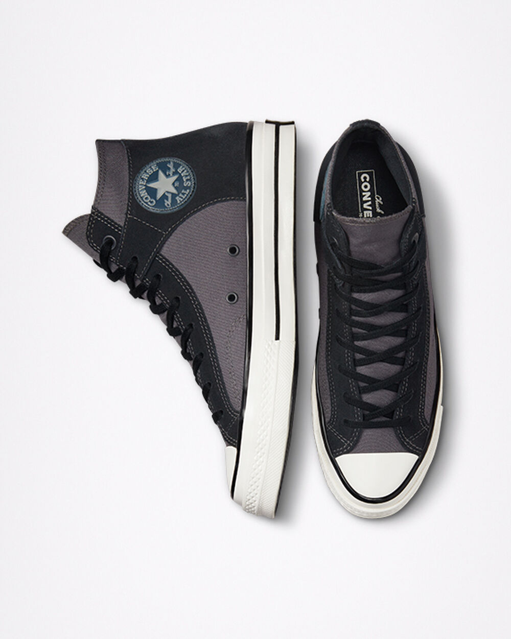 Zapatillas Converse Chuck 70 Hombre Negras Blancas | Chile-17066