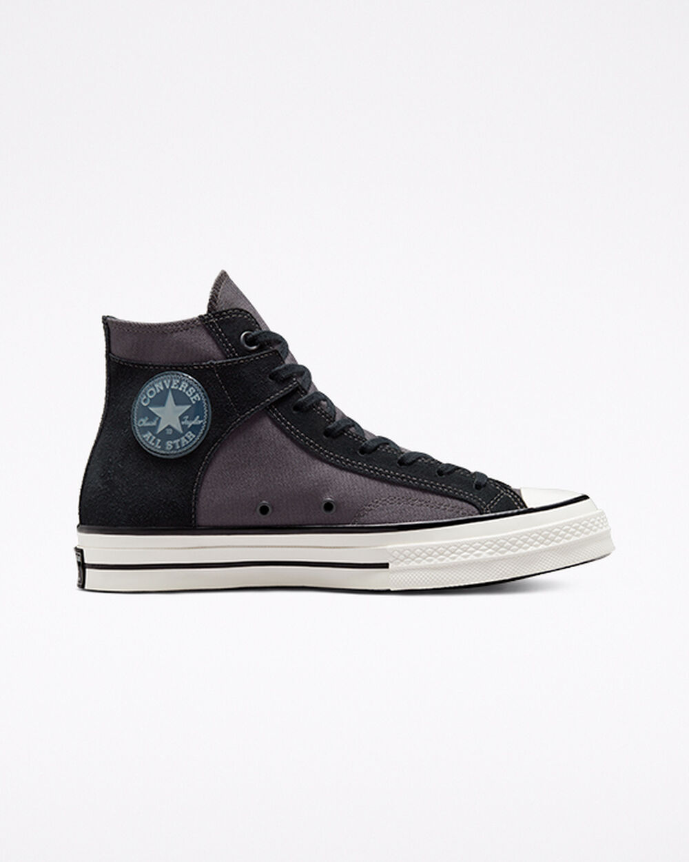 Zapatillas Converse Chuck 70 Hombre Negras Blancas | Chile-17066