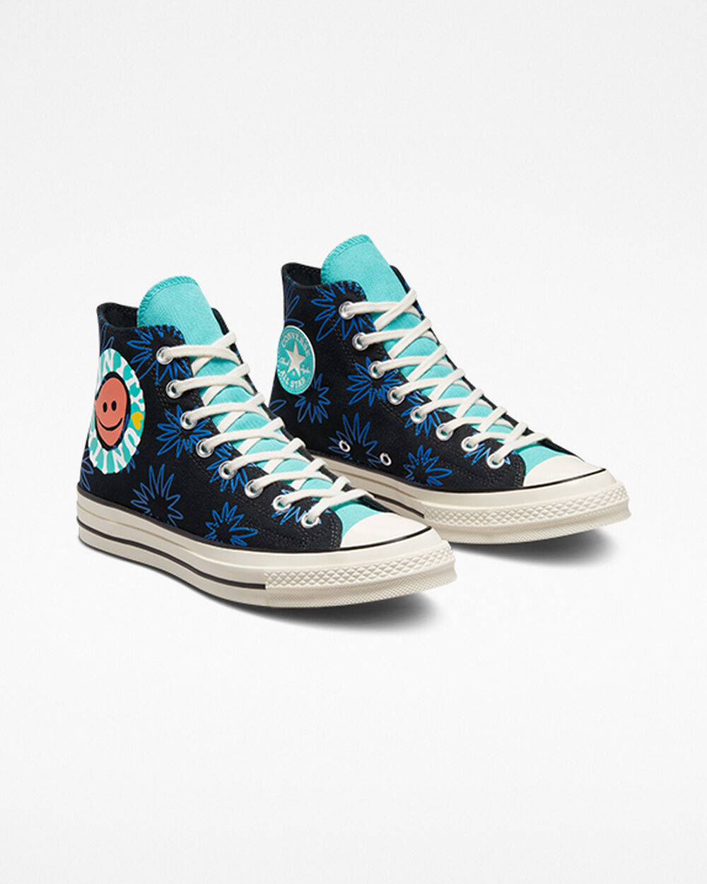 Zapatillas Converse Chuck 70 Hombre Negras Azules Turquesa Azul Real | Chile-71036