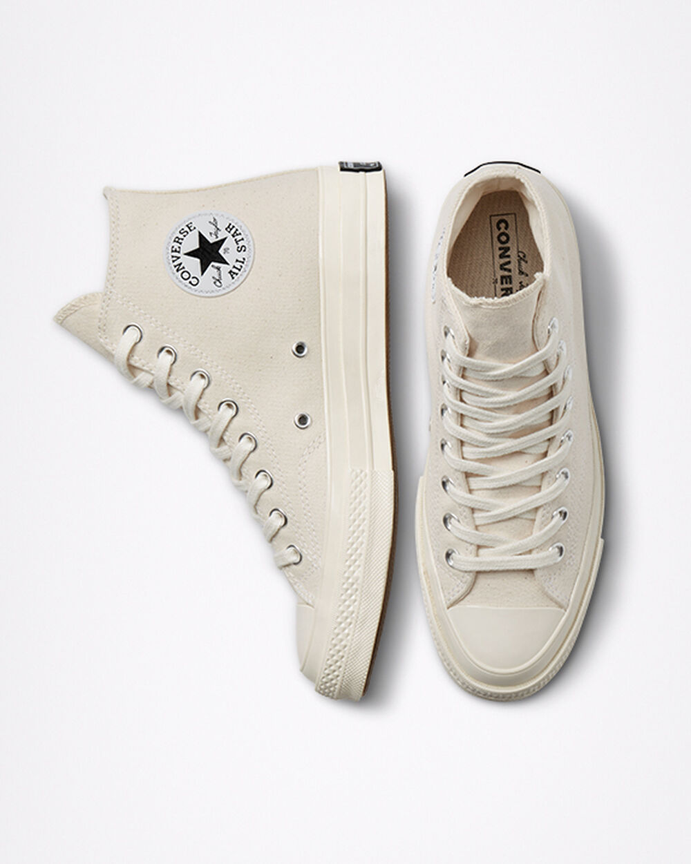 Zapatillas Converse Chuck 70 Mujer Beige Negras | Chile-481526