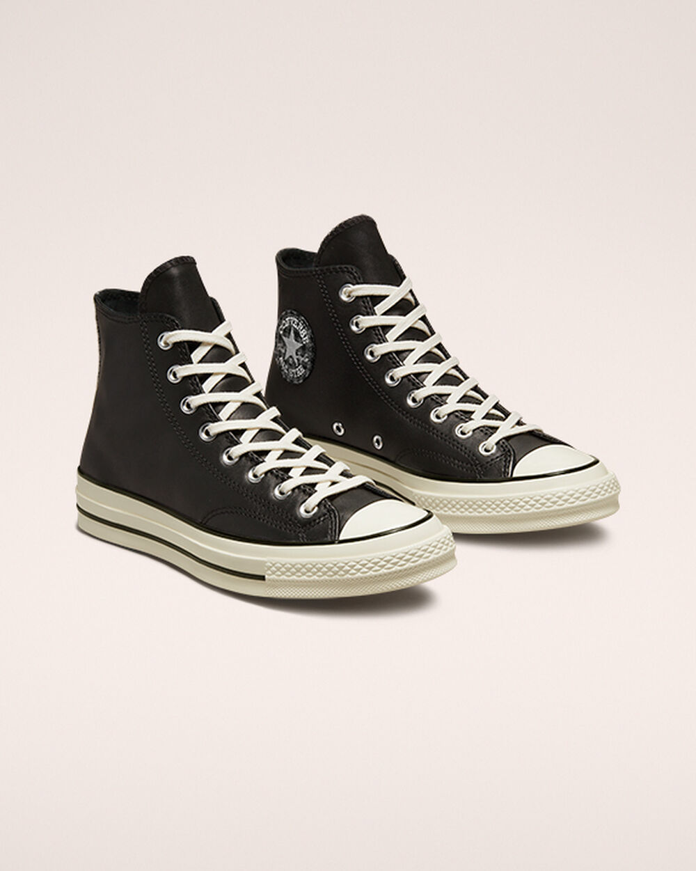 Zapatillas Converse Chuck 70 Mujer Negras Blancas | Chile-2196