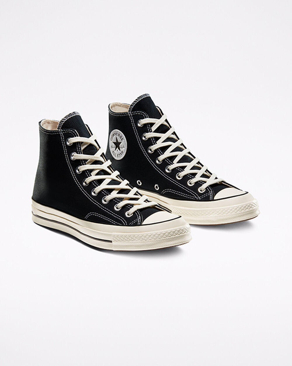 Zapatillas Converse Chuck 70 Mujer Negras Blancas | Chile-935246