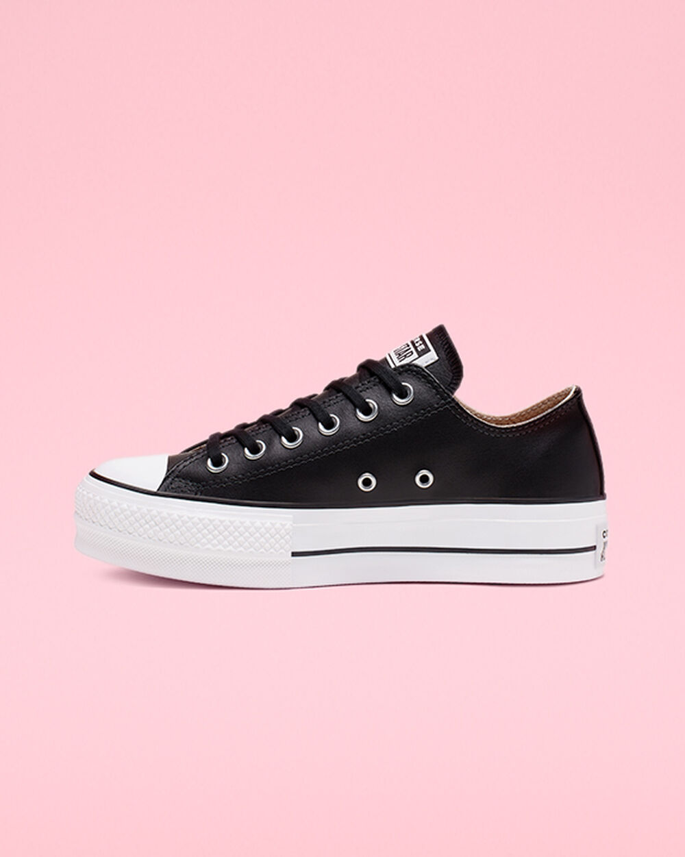 Zapatillas Converse Chuck Taylor All Star Mujer Negras Blancas | Chile-014296