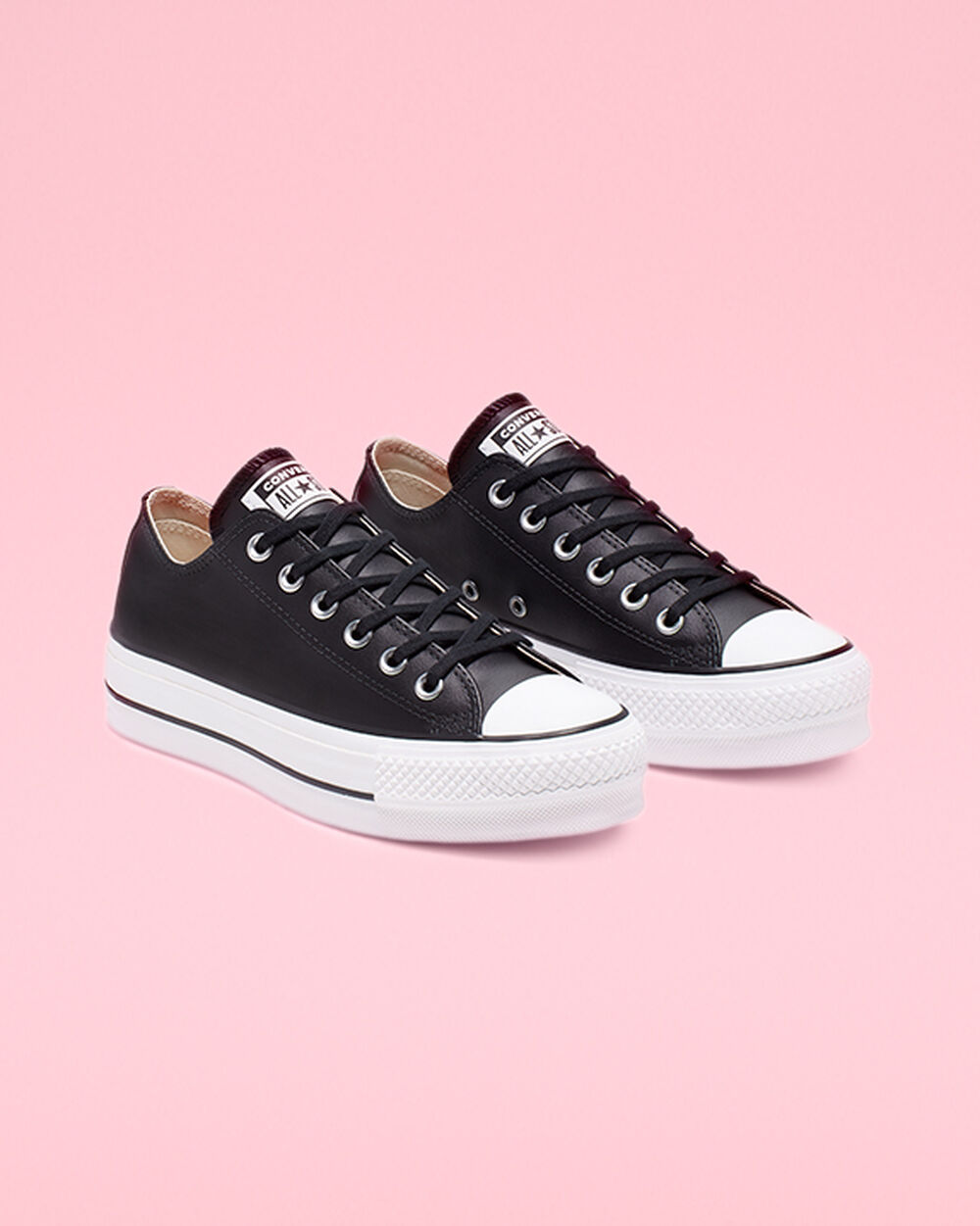 Zapatillas Converse Chuck Taylor All Star Mujer Negras Blancas | Chile-014296