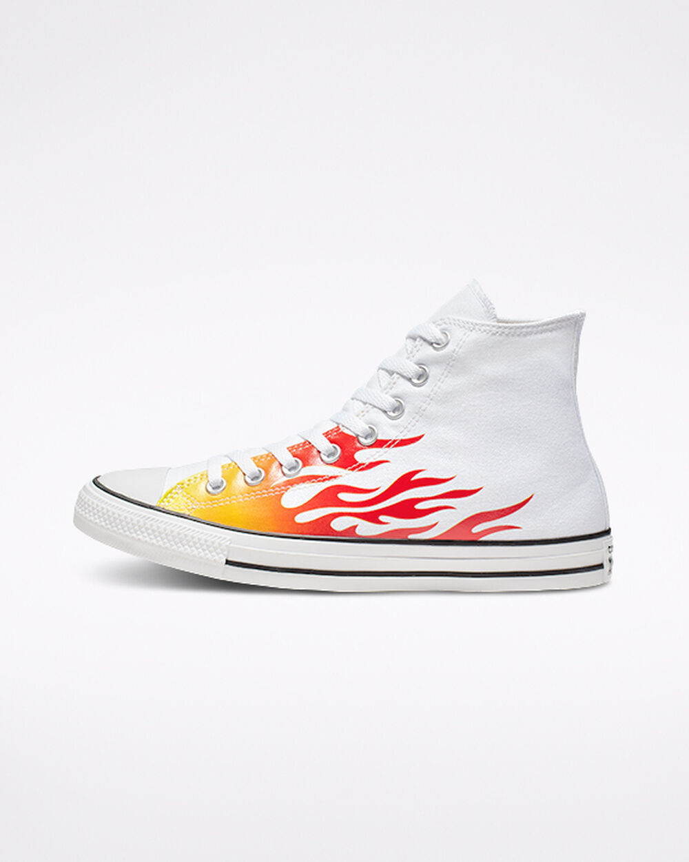 Zapatillas Converse Chuck Taylor All Star Hombre Blancas Rojas Amarillo | Chile-0216