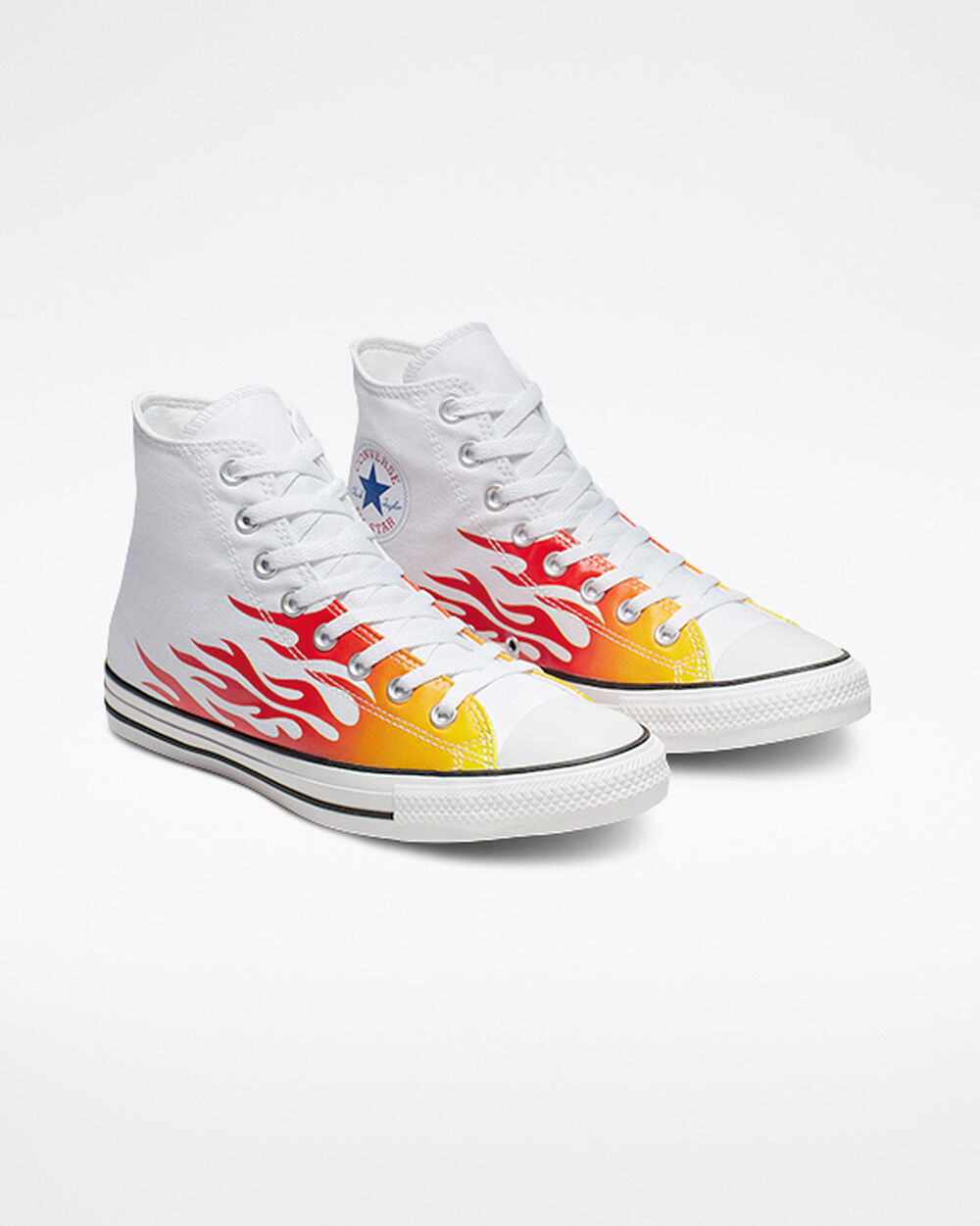 Zapatillas Converse Chuck Taylor All Star Hombre Blancas Rojas Amarillo | Chile-0216