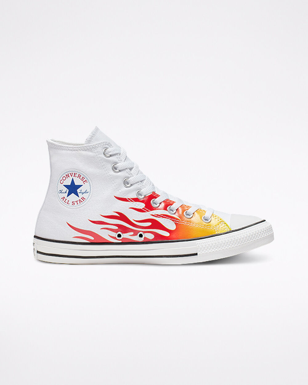 Zapatillas Converse Chuck Taylor All Star Hombre Blancas Rojas Amarillo | Chile-0216