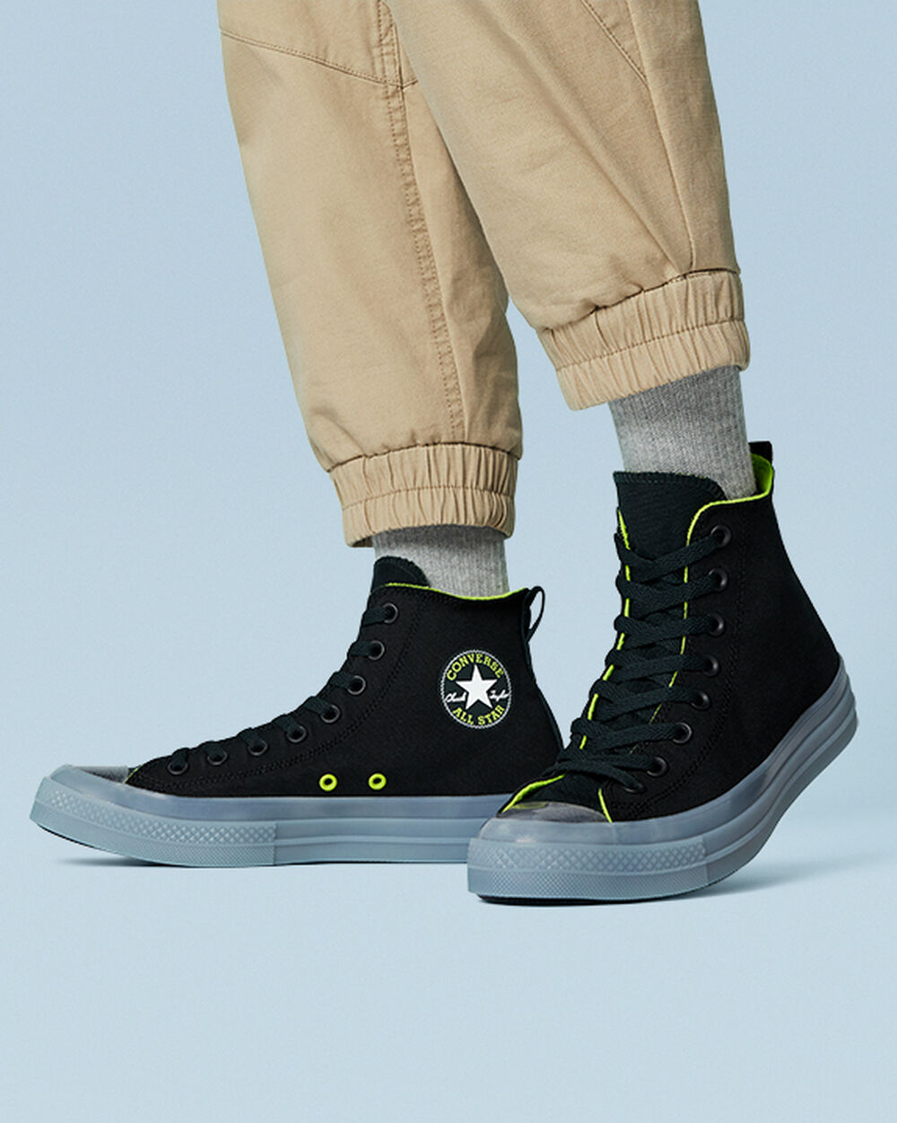 Zapatillas Converse Chuck Taylor All Star CX Hombre Negras Verde Claro | Chile-028136