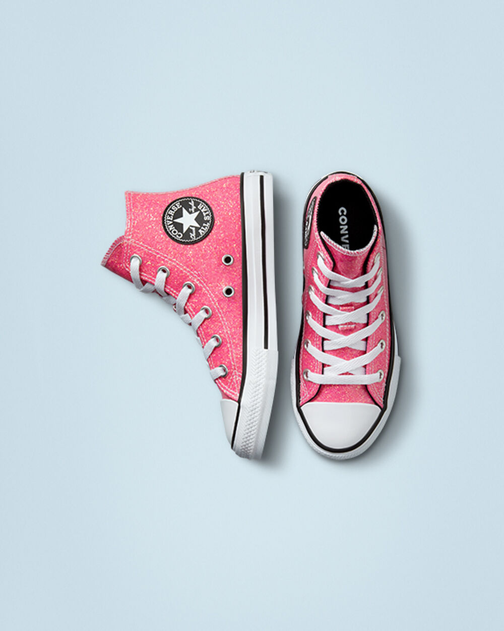 Zapatillas Converse Chuck Taylor All Star Niña Rosas Negras Blancas | Chile-049136