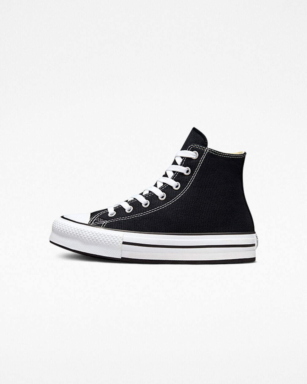 Zapatillas Converse Chuck Taylor All Star Niña Negras Blancas Negras | Chile-165946