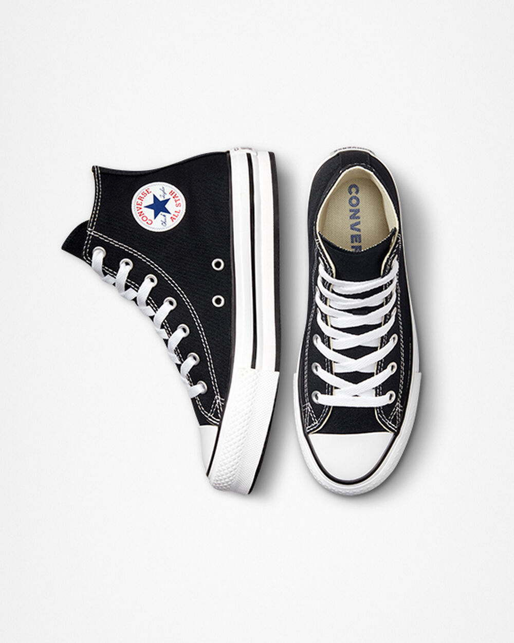 Zapatillas Converse Chuck Taylor All Star Niña Negras Blancas Negras | Chile-165946