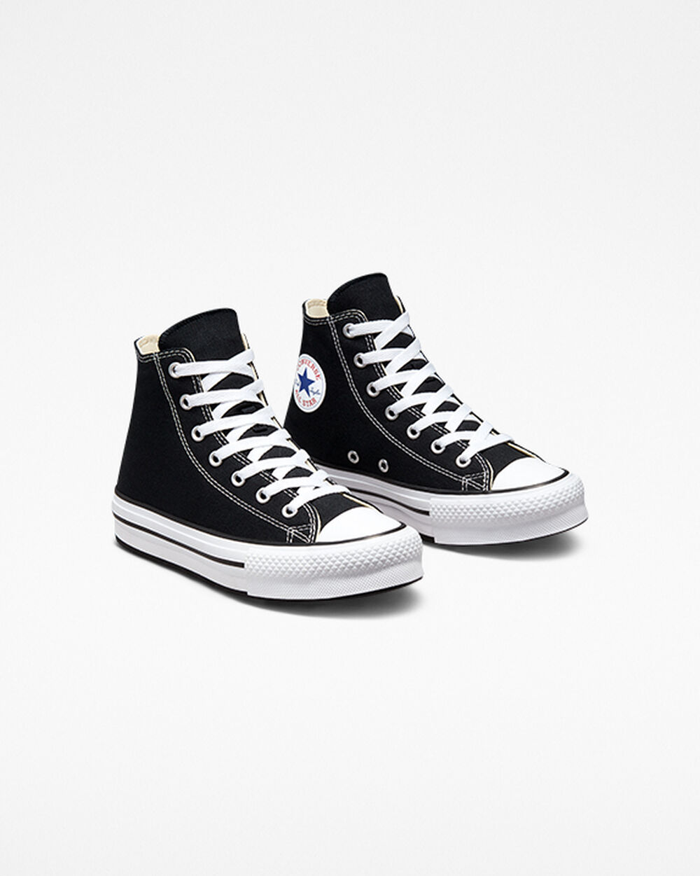 Zapatillas Converse Chuck Taylor All Star Niña Negras Blancas Negras | Chile-165946