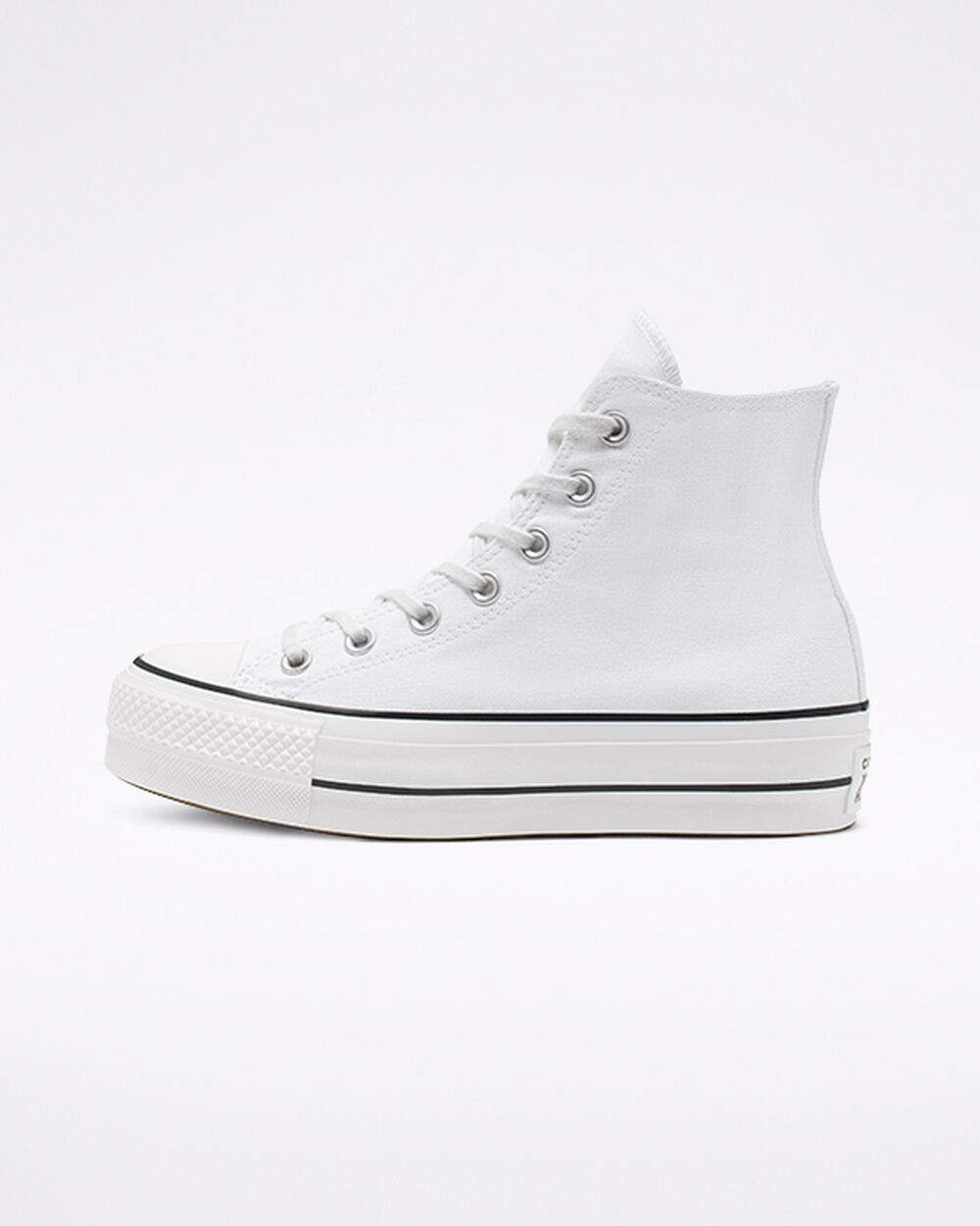 Zapatillas Converse Chuck Taylor All Star Mujer Blancas Negras Blancas | Chile-204936