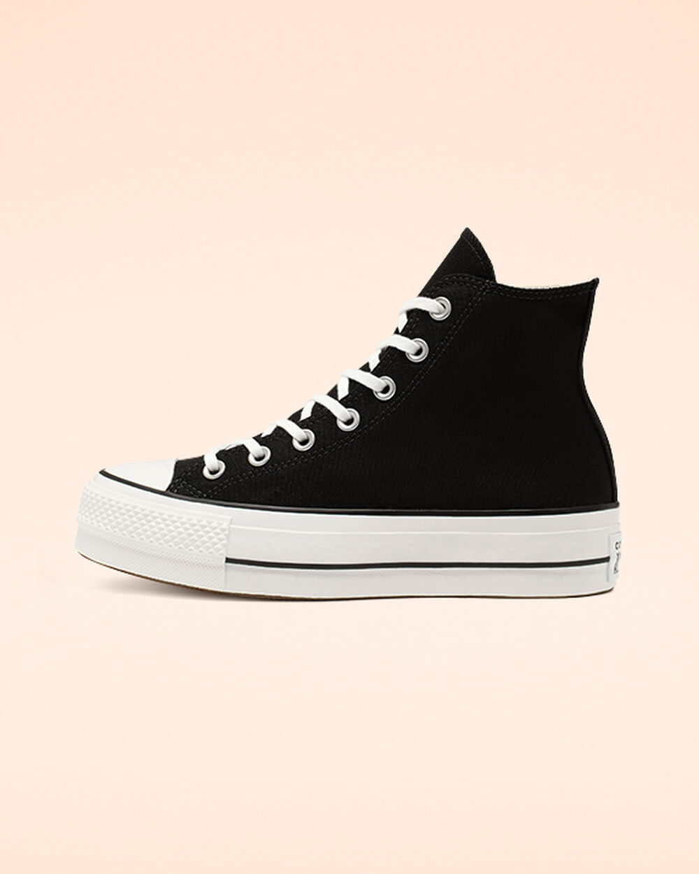 Zapatillas Converse Chuck Taylor All Star Mujer Negras Blancas | Chile-213496