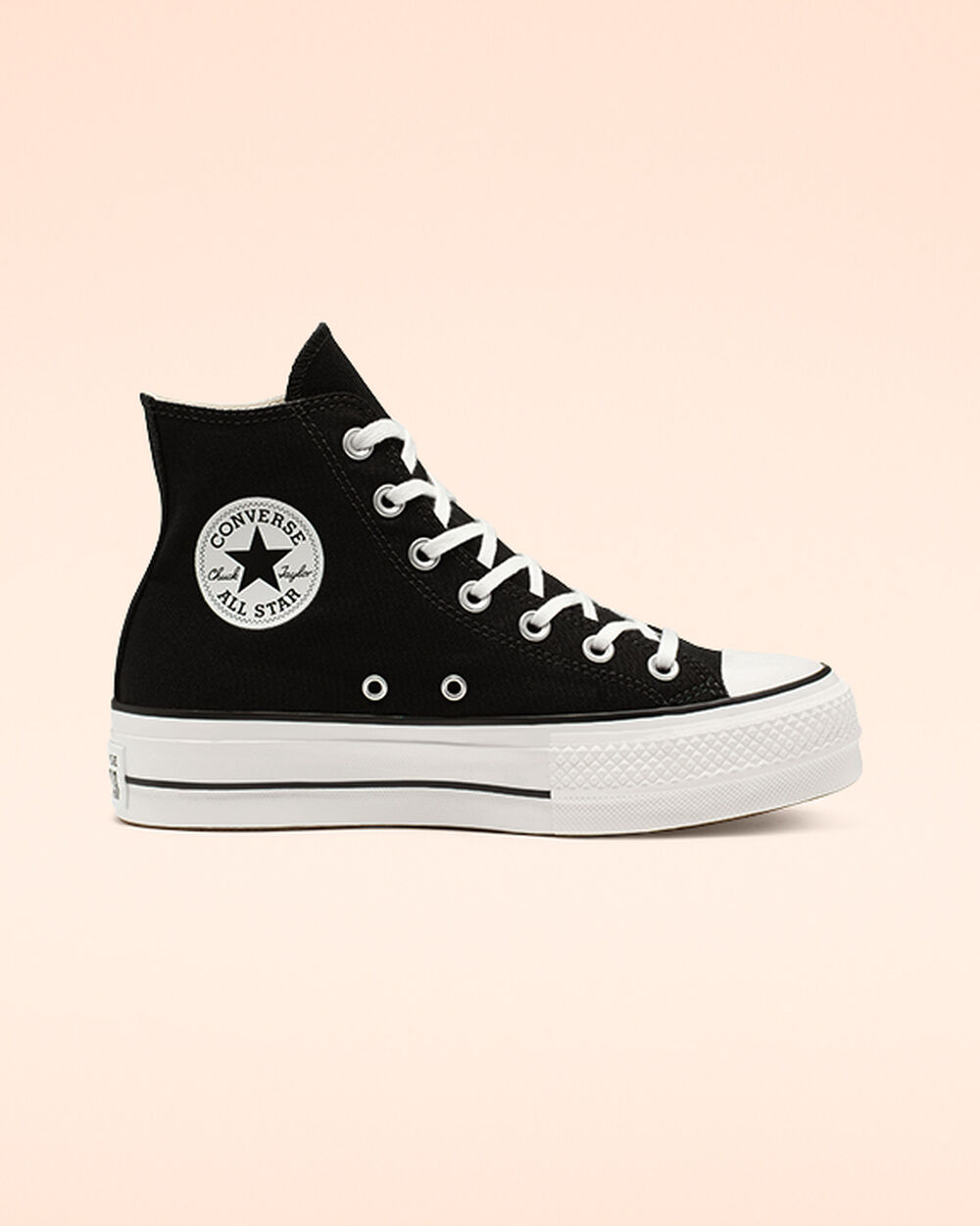 Zapatillas Converse Chuck Taylor All Star Mujer Negras Blancas | Chile-213496