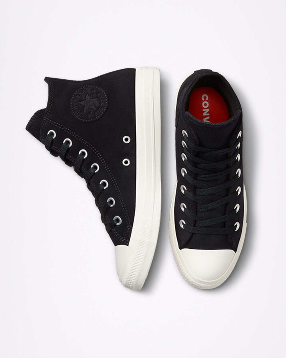 Zapatillas Converse Chuck Taylor All Star Mujer Negras Blancas | Chile-23466