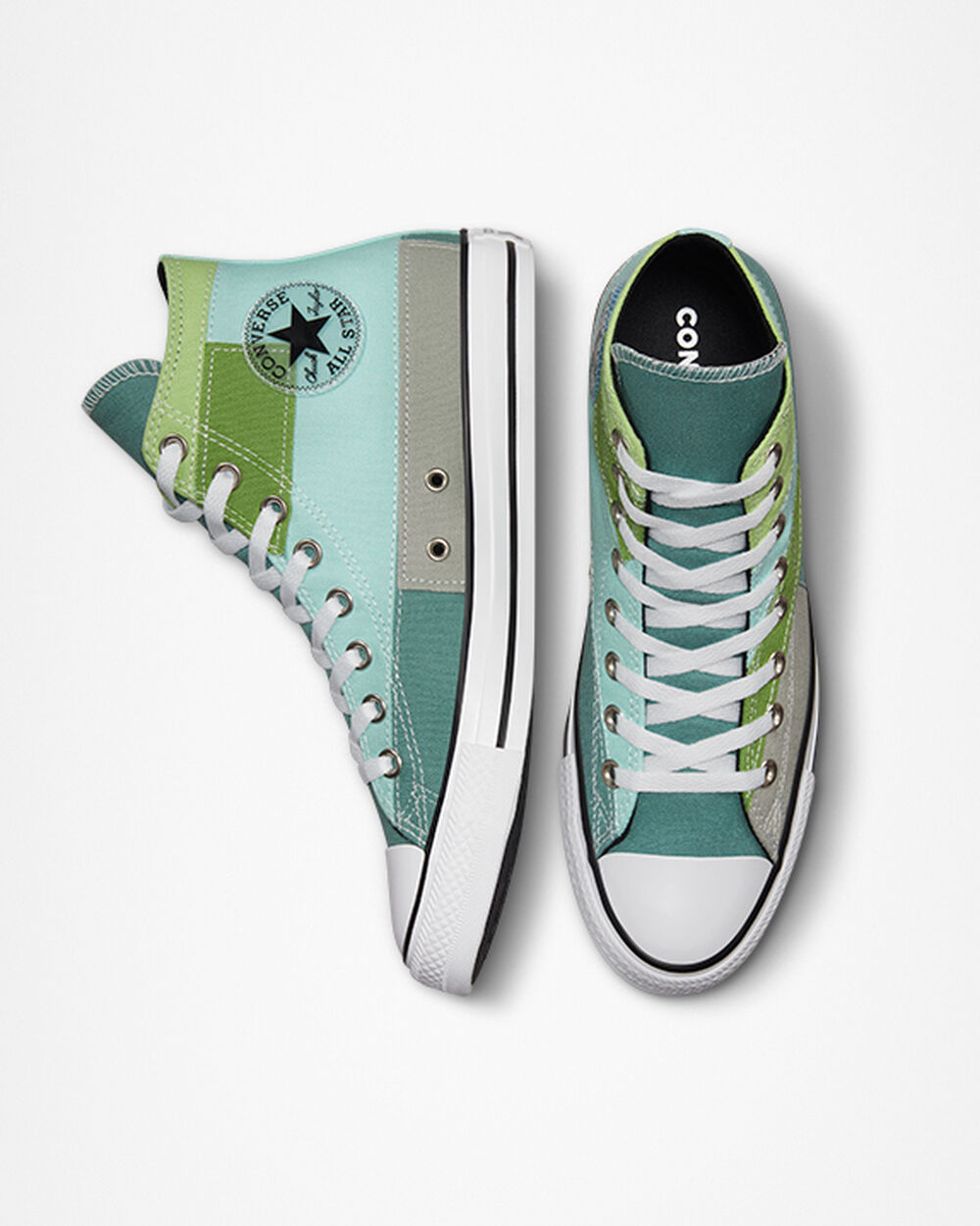 Zapatillas Converse Chuck Taylor All Star Mujer Azules Claro Verde Claro | Chile-27366