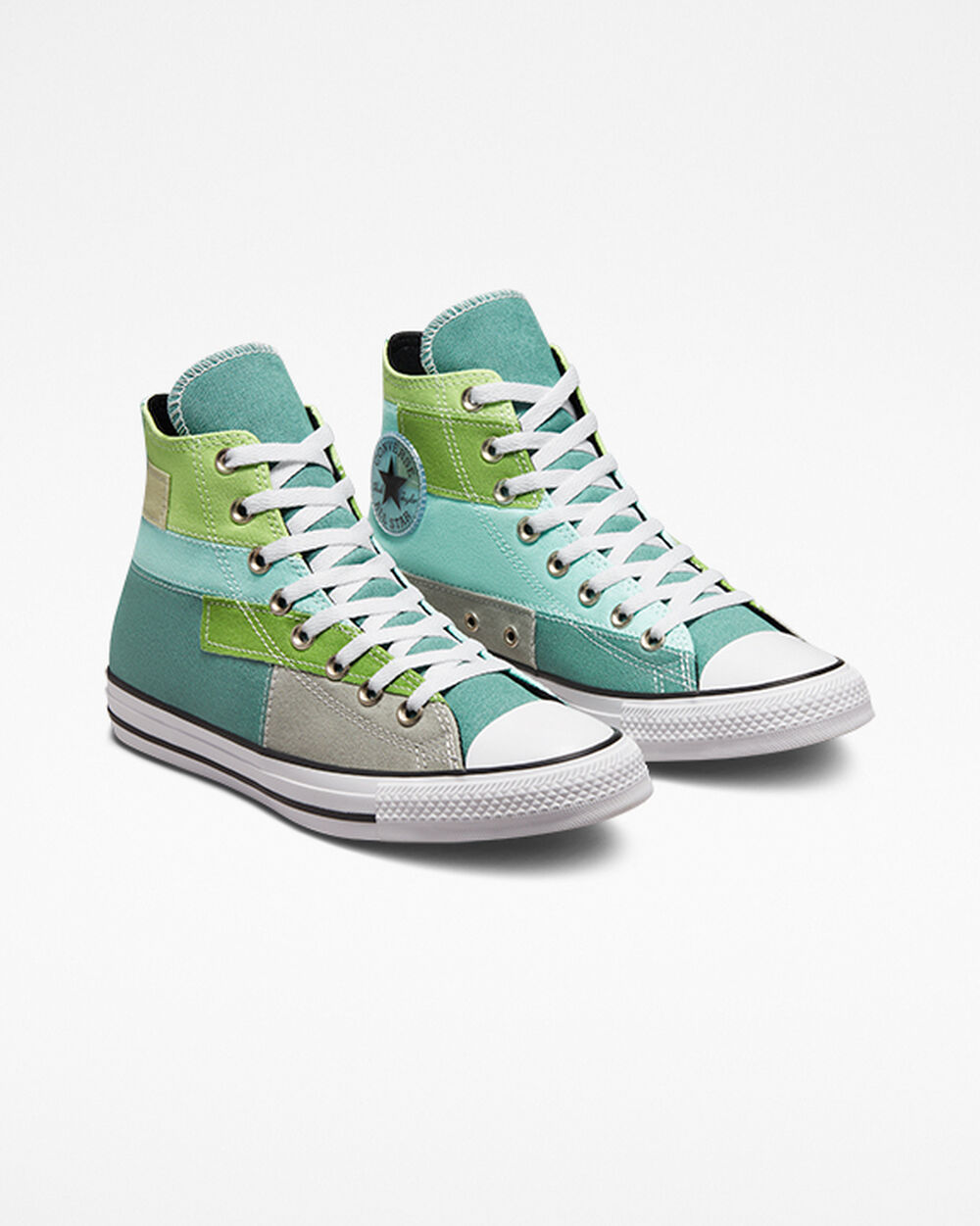 Zapatillas Converse Chuck Taylor All Star Mujer Azules Claro Verde Claro | Chile-27366