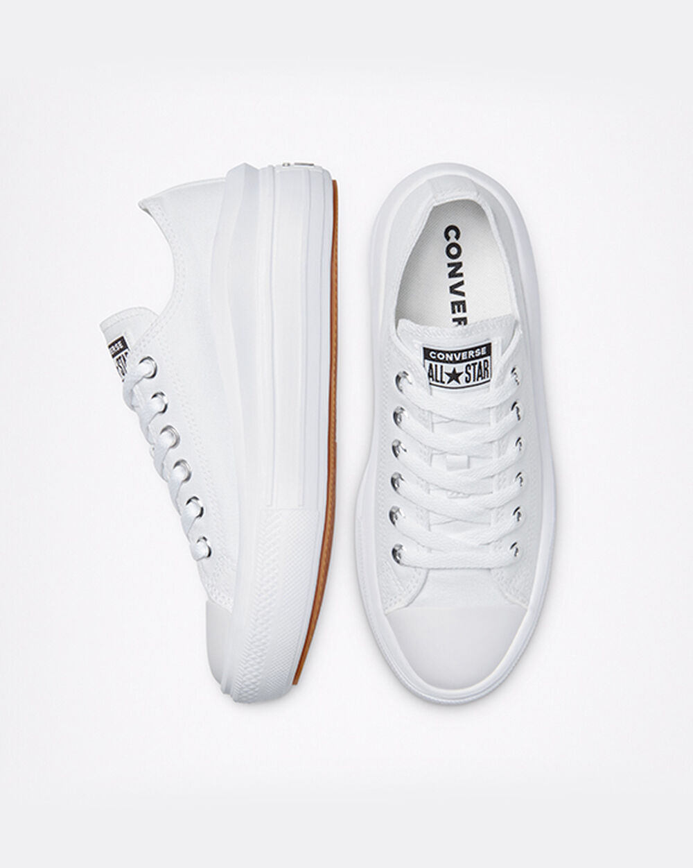 Zapatillas Converse Chuck Taylor All Star Move Mujer Blancas Blancas | Chile-2796