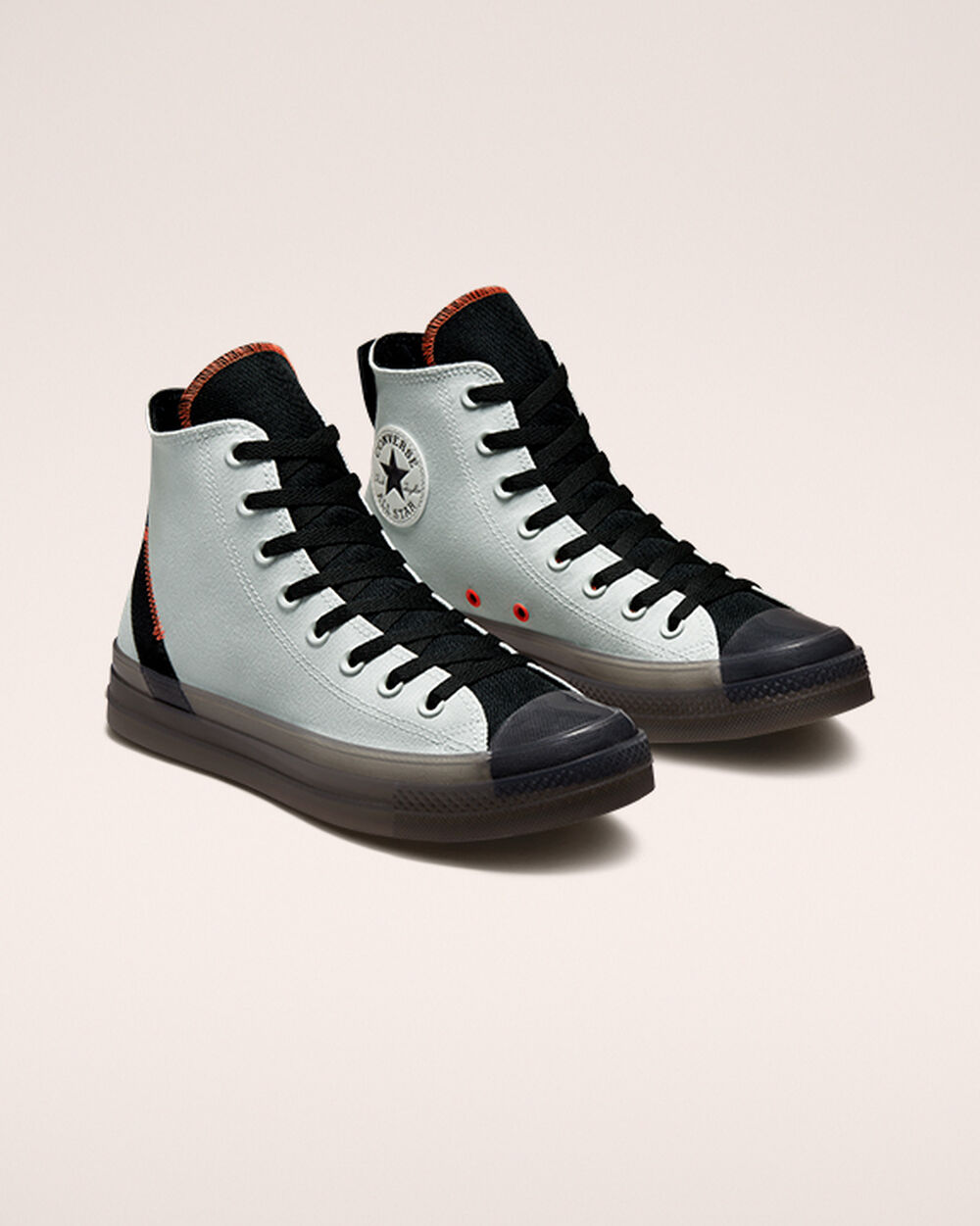 Zapatillas Converse Chuck Taylor All Star CX Mujer Plateadas Claro Negras Mango | Chile-351646