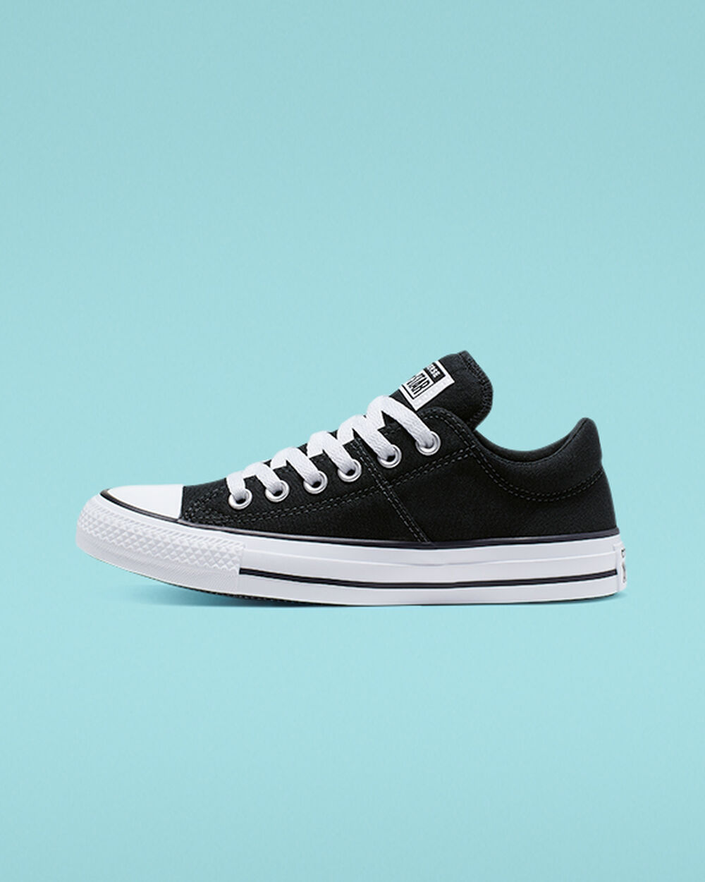 Zapatillas Converse Chuck Taylor All Star Madison Mujer Negras Blancas Negras | Chile-38196