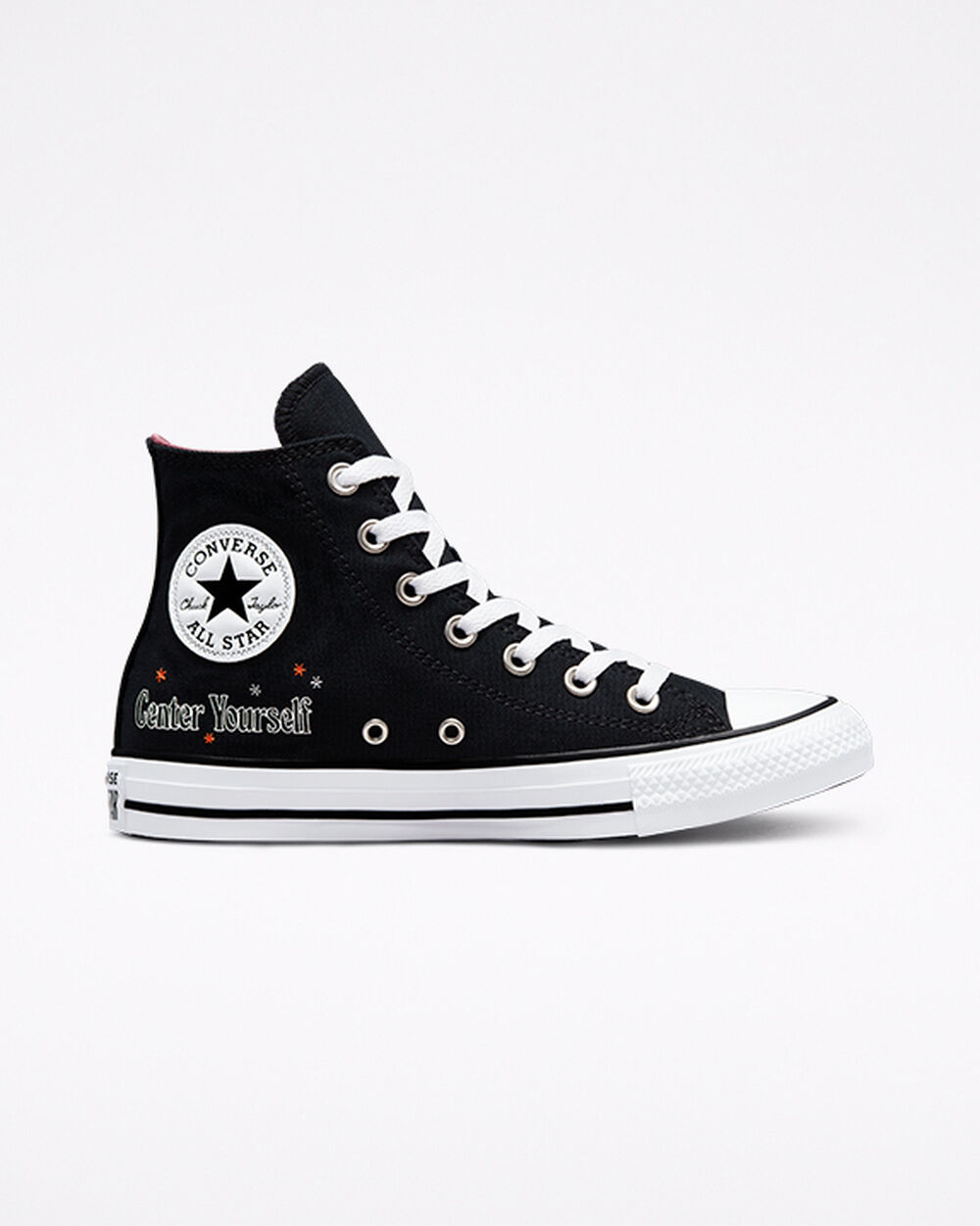 Zapatillas Converse Chuck Taylor All Star Mujer Negras Blancas Gris | Chile-418026