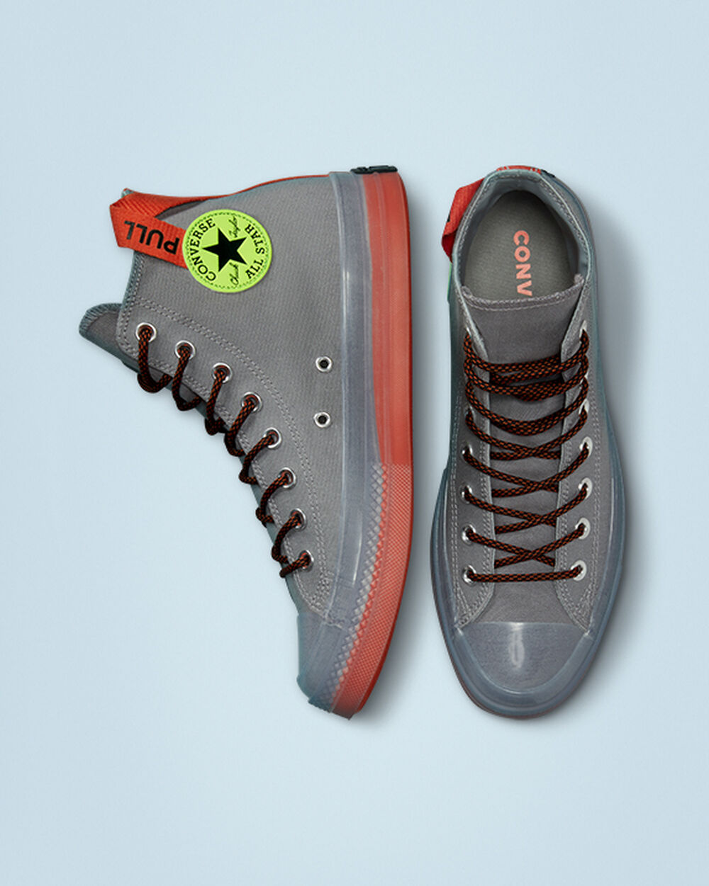 Zapatillas Converse Chuck Taylor All Star CX Mujer Gris Oscuro Naranjas | Chile-48126