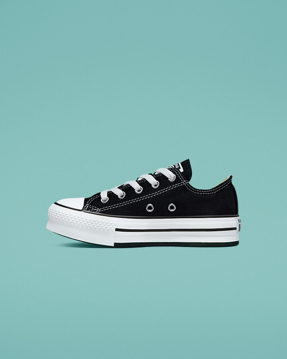 Zapatillas Converse Chuck Taylor All Star Niña Negras Blancas Negras | Chile-60316