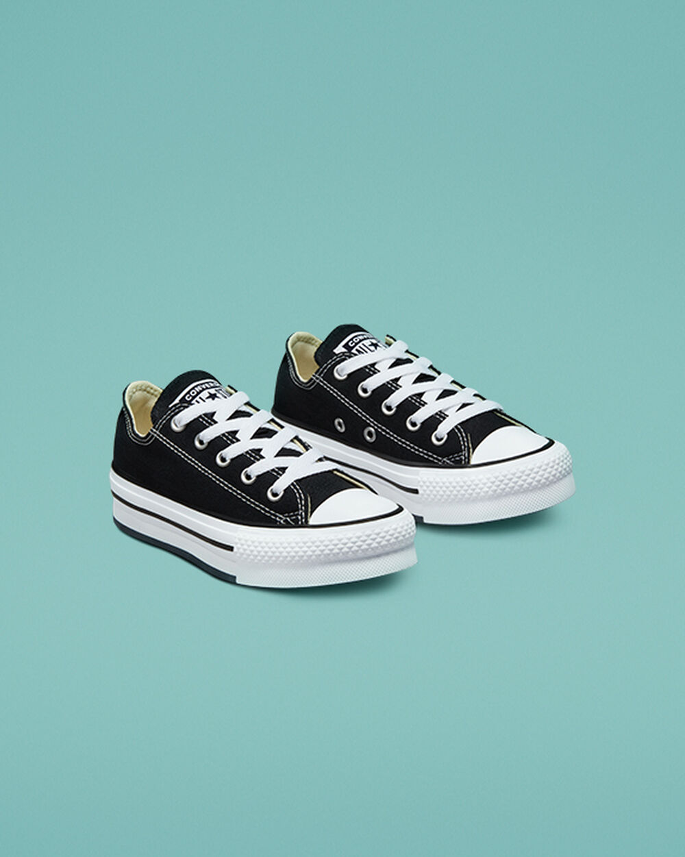 Zapatillas Converse Chuck Taylor All Star Niña Negras Blancas Negras | Chile-60316