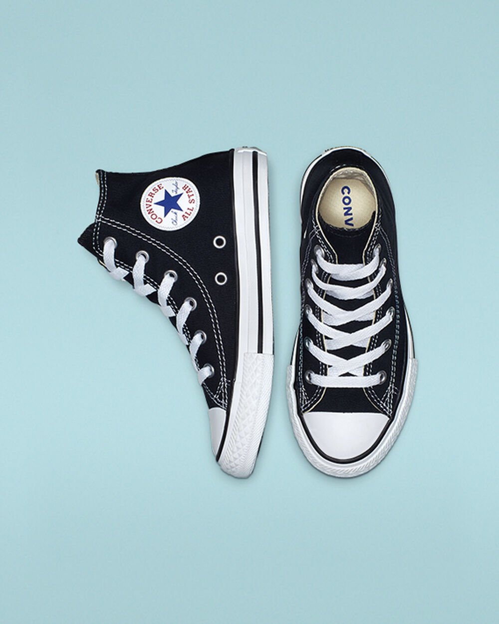 Zapatillas Converse Chuck Taylor All Star Niña Negras | Chile-630546