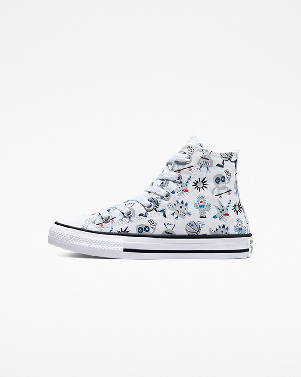 Zapatillas Converse Chuck Taylor All Star Niña Blancas Gris Azules | Chile-67156