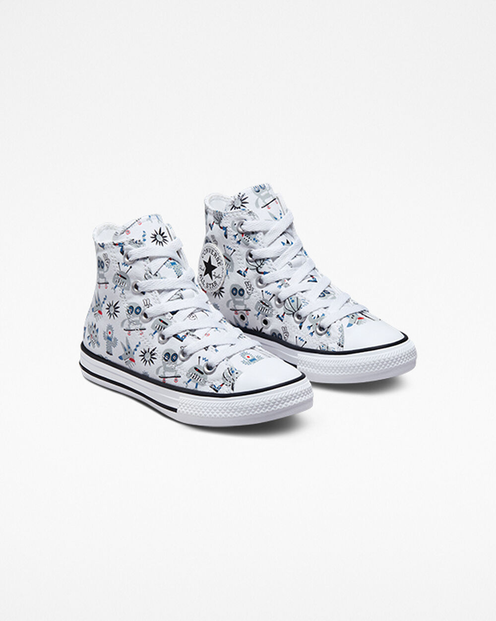 Zapatillas Converse Chuck Taylor All Star Niña Blancas Gris Azules | Chile-67156